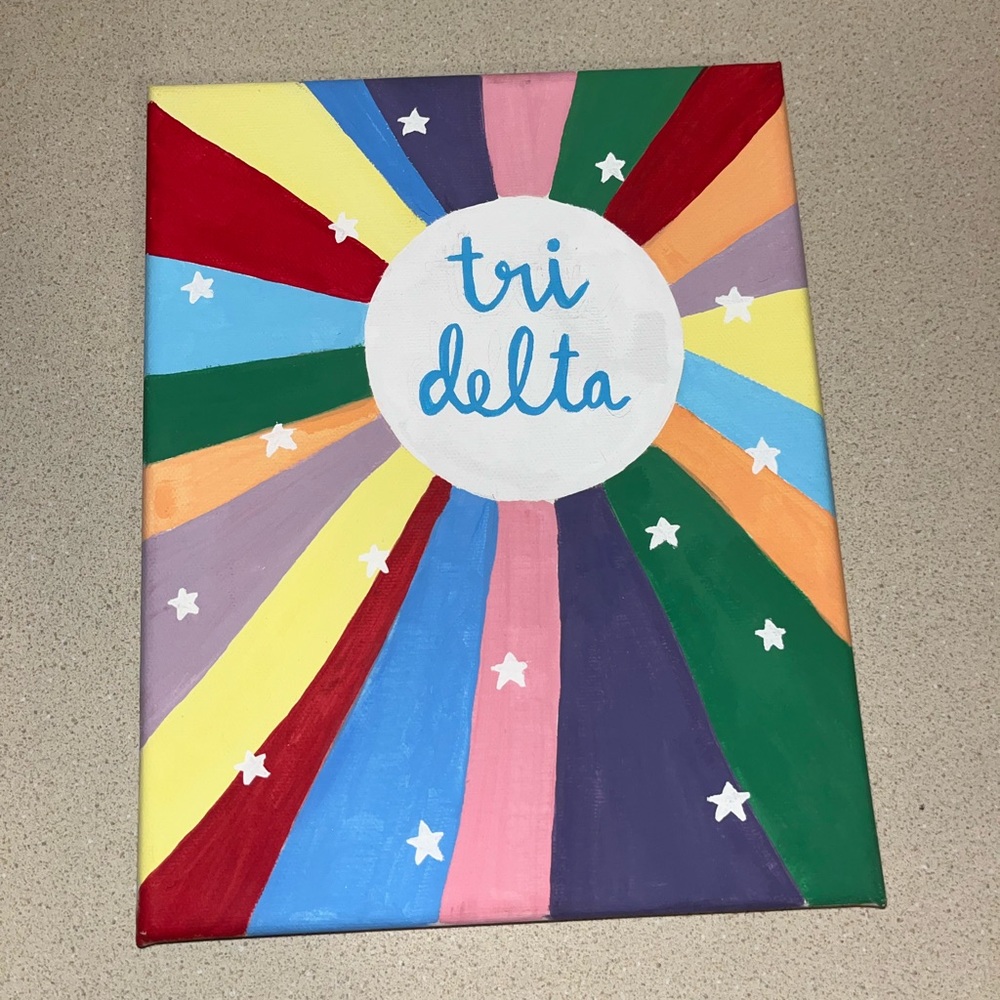Tri delta canvas